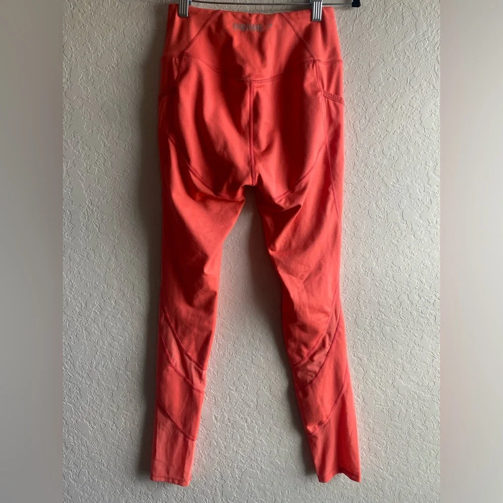 Gymshark Leggings in Coral ~ Size Medium - Picture 6 of 7